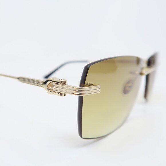 Paul Vosheront PV 635S C1 23KGP Gold/Brown Gradient, Rimless, New Sunglasses. - Picture 5 of 11